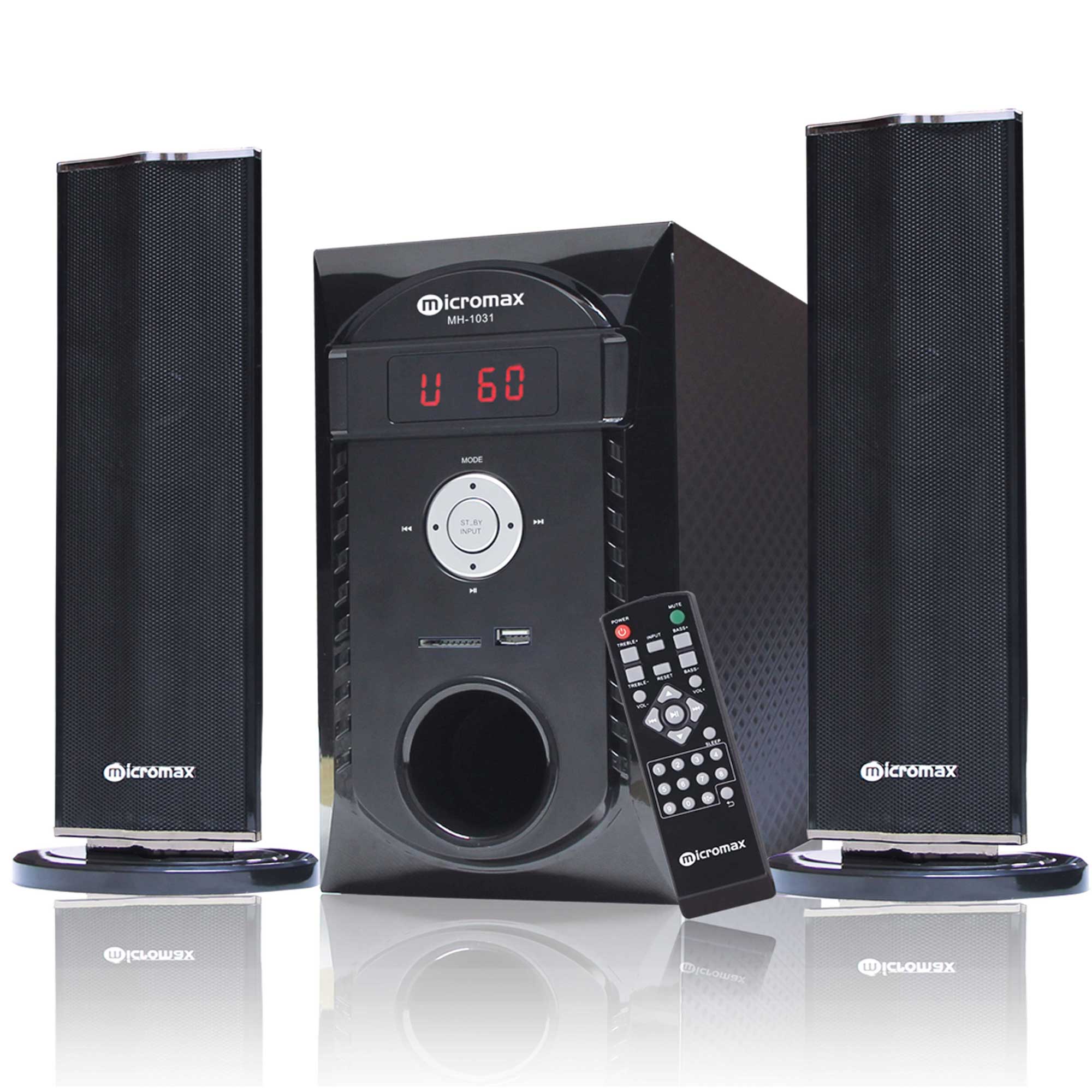 Micromax MH1031 BT Multimedia 2.1 Bluetooth Speaker bluetooth